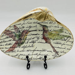 Hummingbirds/Script XL Clam Dish (Old Orchard Beach, ME) - view 2