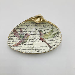 Hummingbirds/Script XL Clam Dish (Old Orchard Beach, ME) - view 1