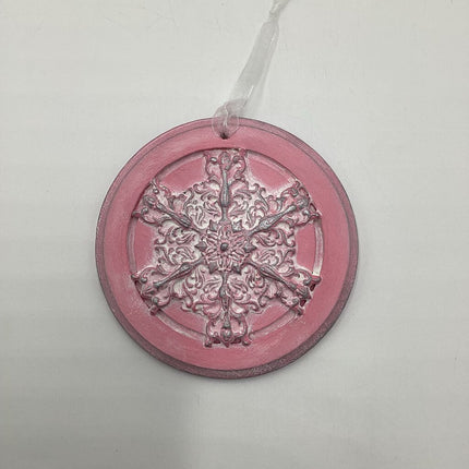 Snowflake Ornament - pink (2)