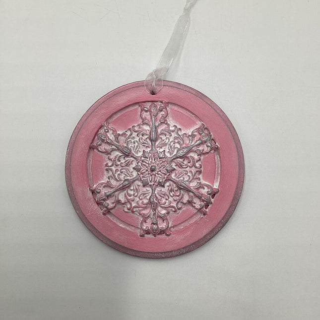 Snowflake Ornament - pink (2)