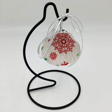 Blue Scallop Snowflakes Ornament (Newport RI)