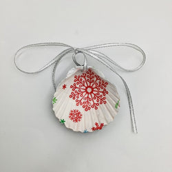Blue Scallop Snowflakes Ornament (Newport RI) - view 2
