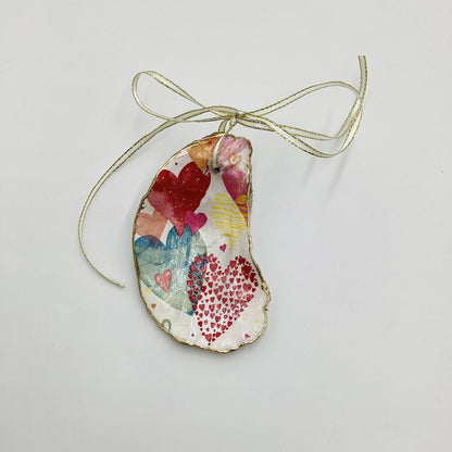 Hearts XL Oyster Ornament (Outer Banks, NC)