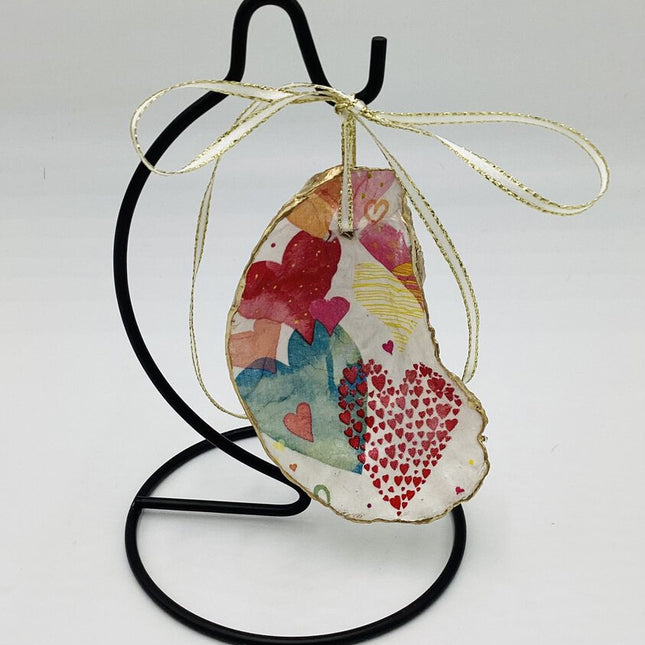 Hearts XL Oyster Ornament (Outer Banks, NC)