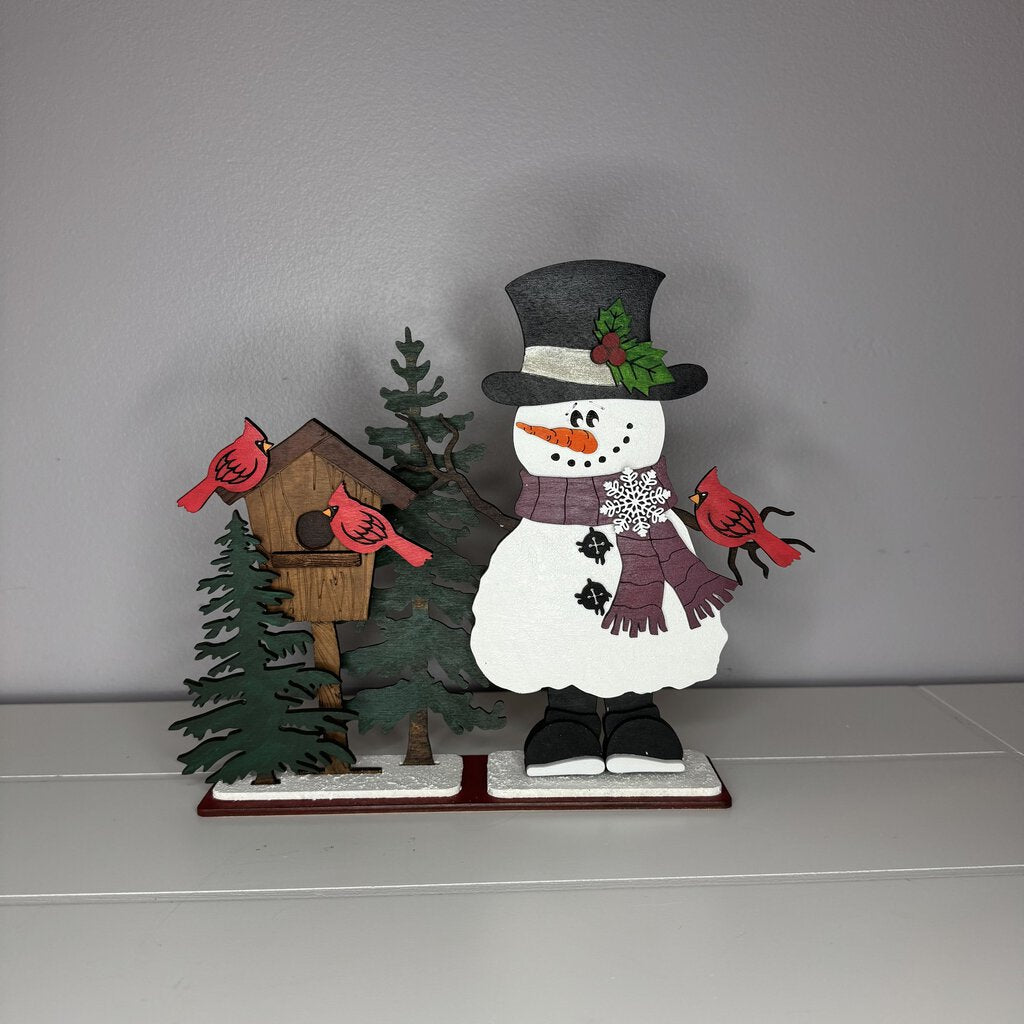 Birdhouse Snowman