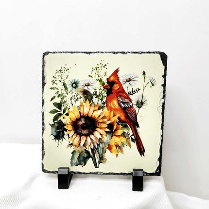 Shelf sitter- "Cardinal" slate frame