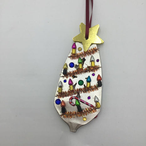 Double sided Christmas Tree Ornament w