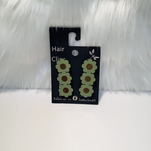 Hair Clip - 3 Flowers