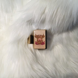 Hair Claw Sm. - Highland Cow - view 2