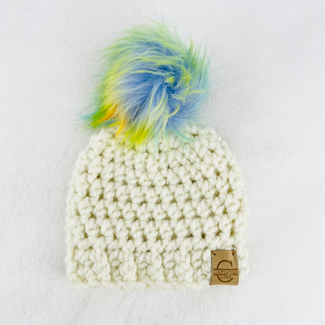 Pom Pom Hat (0-3 month) - Unicorn