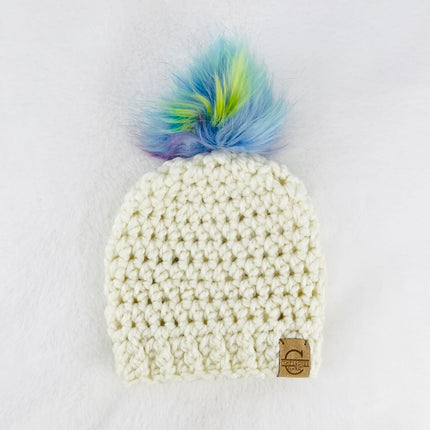 Pom Pom Hat (3-6 month) - Unicorn