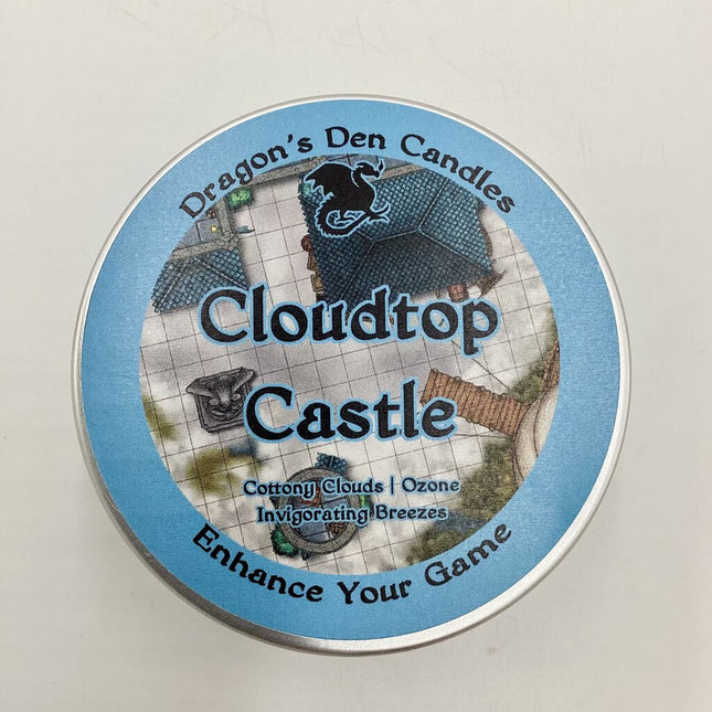 CLOUDTOP CASTLE - Tin - Dragon's Den Candles