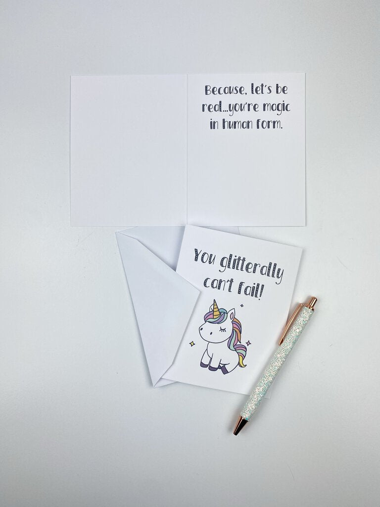 Glitterally Greeting Card