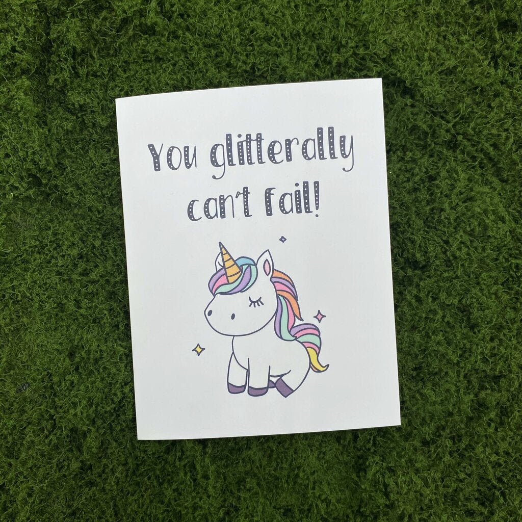 Glitterally Greeting Card