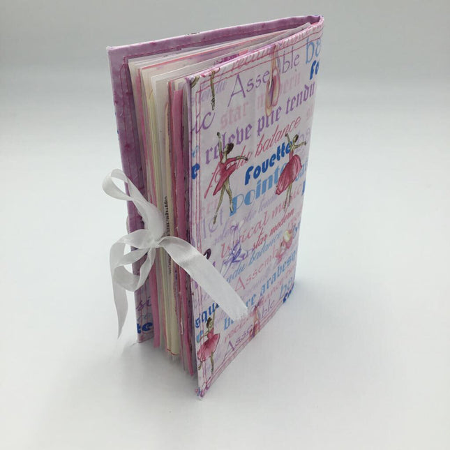 Ballet slippers handmade journal