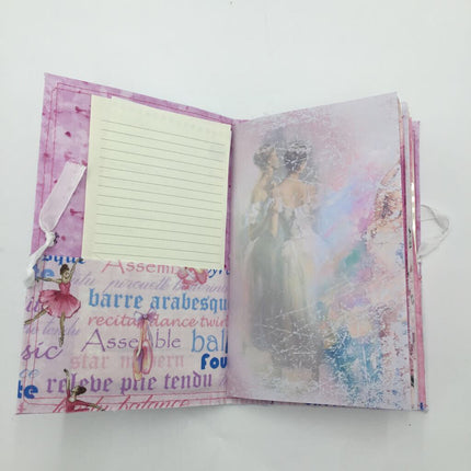 Ballet slippers handmade journal