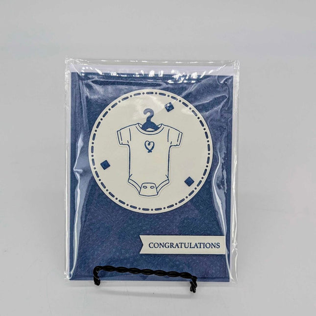 New Baby Card Cutest Onesie Misty Moonlight 3