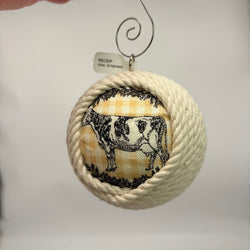 cow ornament - view 1