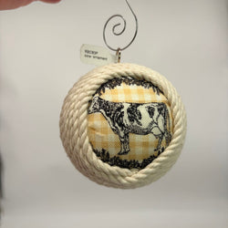 cow ornament - view 2