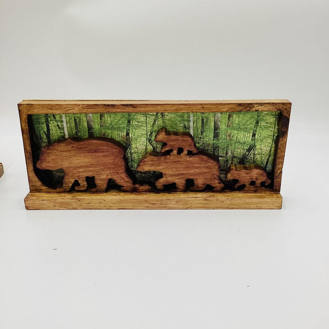 Shelf sitter- Bear family with 2 cubs
