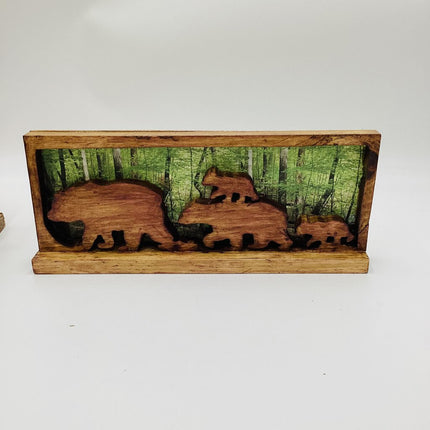 Shelf sitter- Bear family with 2 cubs