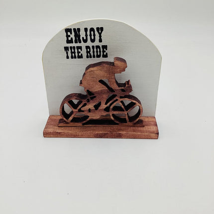 Shelf sitter- Cyclist, enjoy the ride