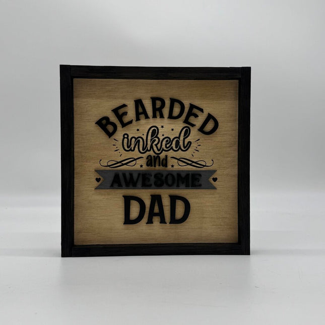 Bearded Inked & Awesome Sign