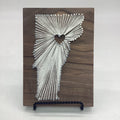 String Art Vermont 5x7 white