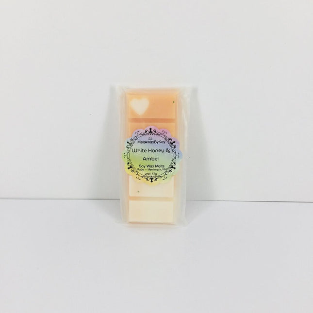 White Honey & Amber - Soy Wax Melt - Snap Bar