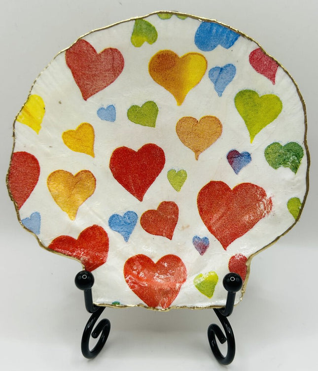 Multi-Colored Hearts Deep Sea Scallop (Booth Bay Harbor, ME)