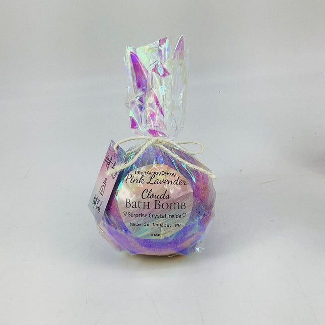Pink Lavender Clouds - Surprise Mini Crystal Bath Bomb