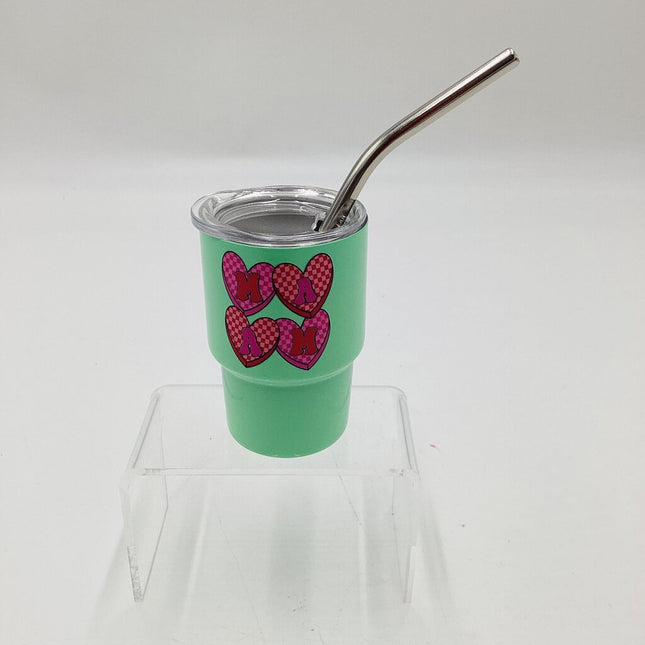 Mini Tumbler- mama hearts