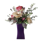 purple, yellow, pink