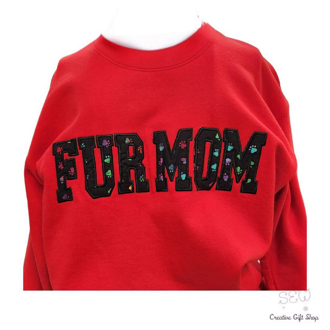 Fur Mom Applique Sweatshirt - Crewneck