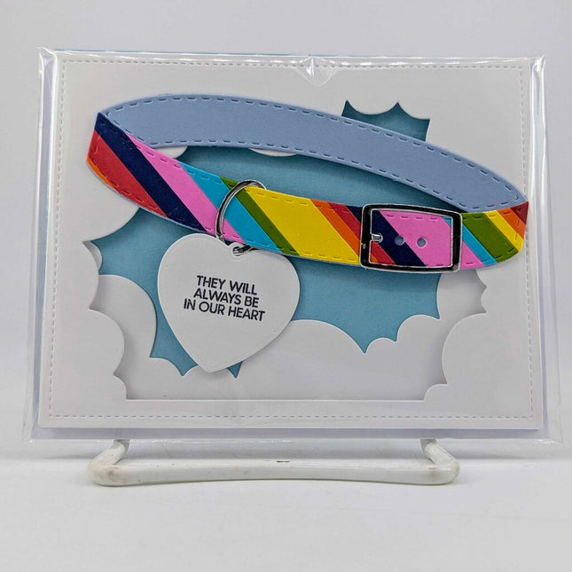 Pet Collar Sympathy Greeting Card