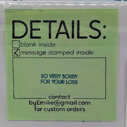 Pet Collar Sympathy Greeting Card - view 2