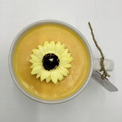 Sunflowers - Mug Candle (Textured Mug) - 100% Soy Wax - view 3