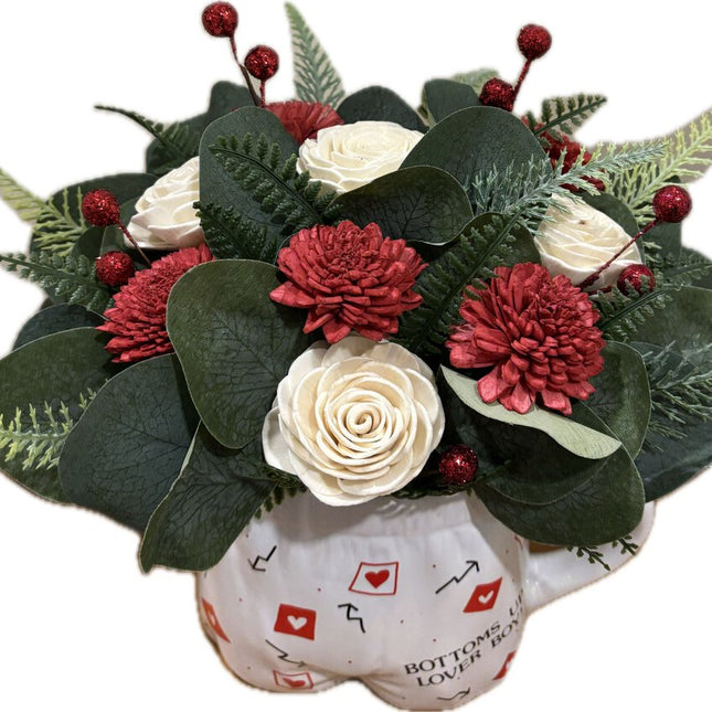 Bottoms up Lover Boy-Sola Wood Flower Arrangement