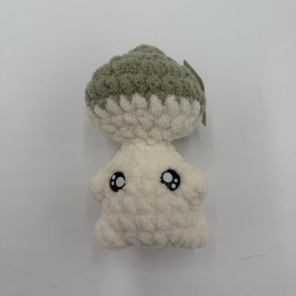 Crocheted pop it mushroom plushie green