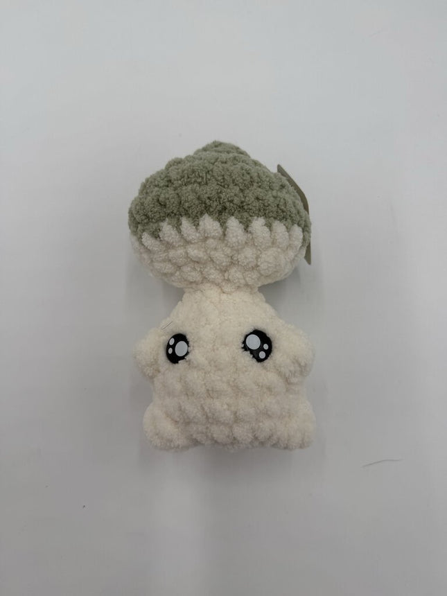 Crocheted pop it mushroom plushie green