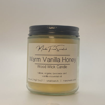 Warm Vanilla Honey Tallow Candle