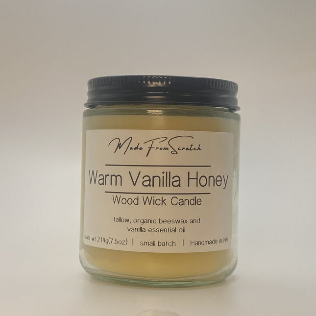 Warm Vanilla Honey Tallow Candle