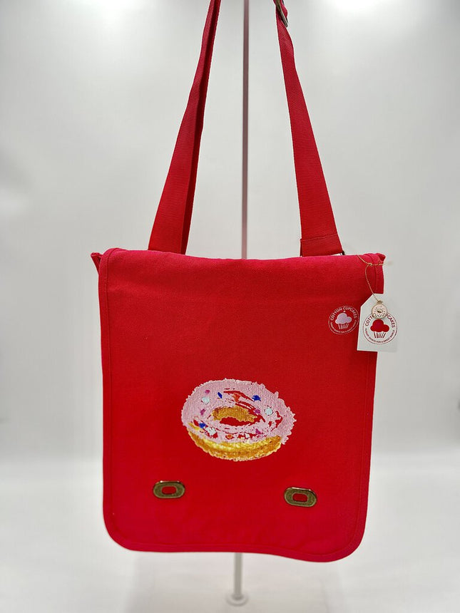 The Fluffy Doughnut Canvas Messenger Bag