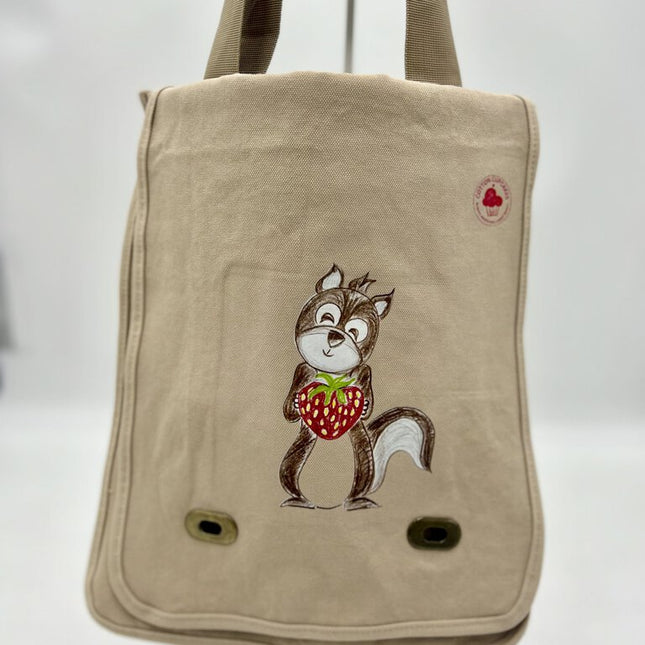 I Love You Berry Much Canvas Messenger Bag