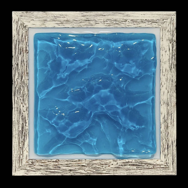 6x6 Framed Resin Ocean
