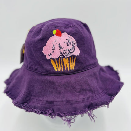 Strawberry Cloud Cupcake Canvas Hat