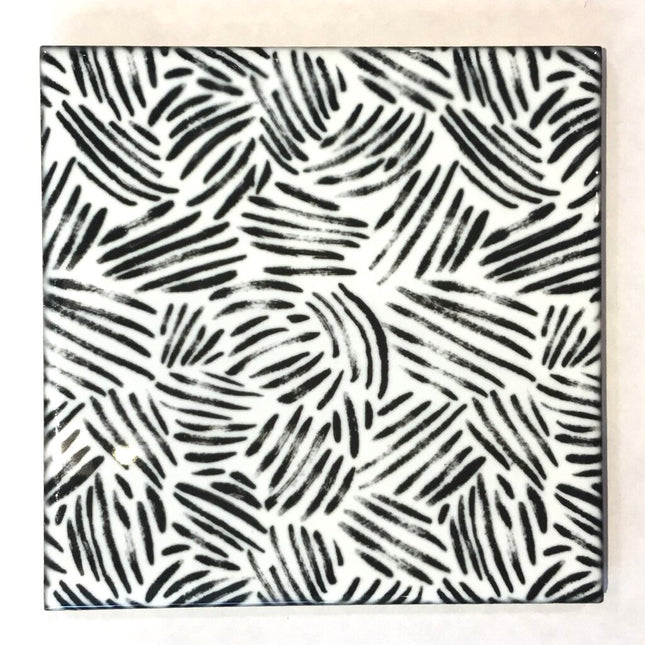 Tile Coaster -Black & White-