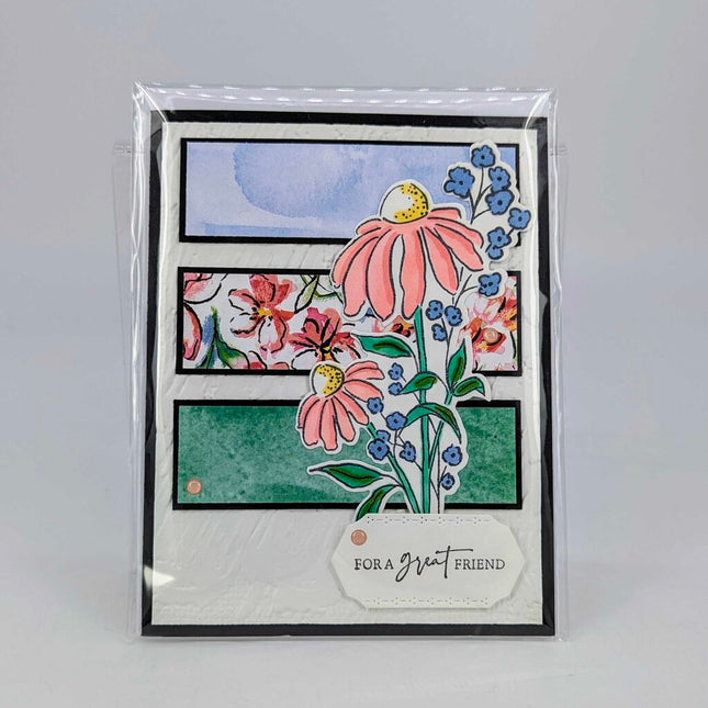 Thinking of You Mixed Media Florals Basic Black