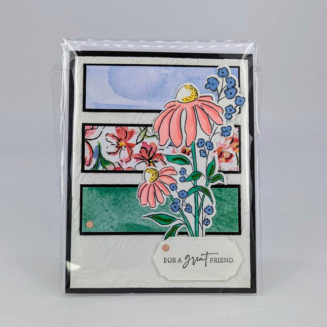 Thinking of You Mixed Media Florals Basic Black