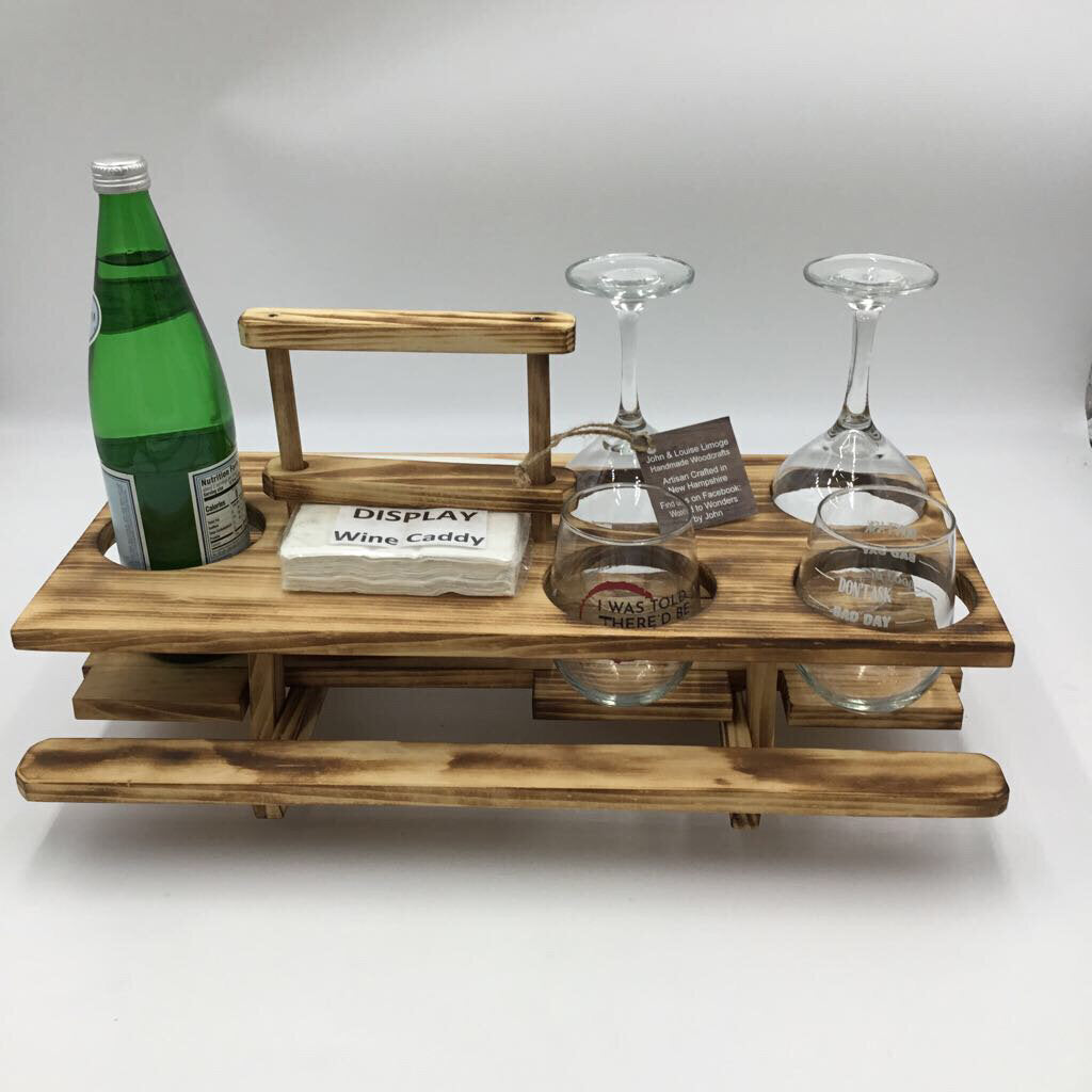 Wine Picnic Table Caddy